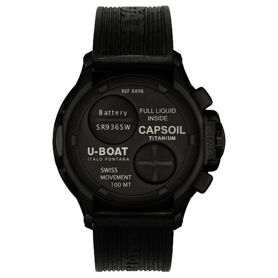 Pánské hodinky U-BOAT Capsoil Titanio DLC 8896 Limited Edition, Verze: černá2 , 2 image