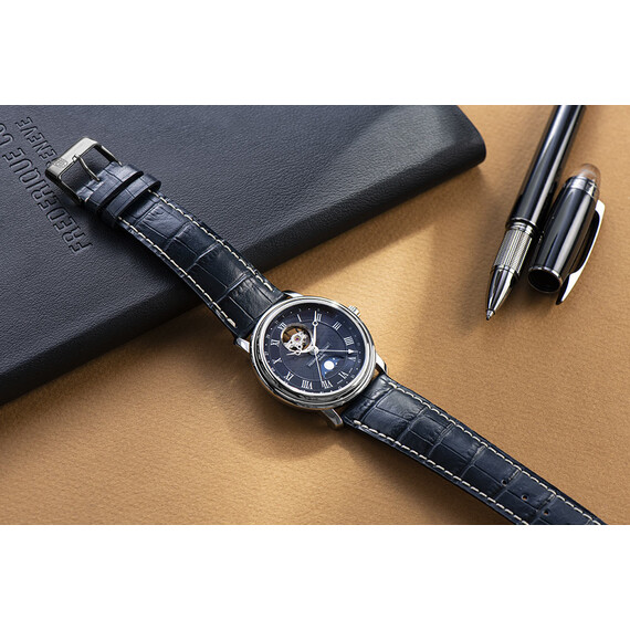Pánské hodinky Frederique Constant Classics Heart Beat Moonphase FC-335MCNW4P26, Verze: modrá , 9 image
