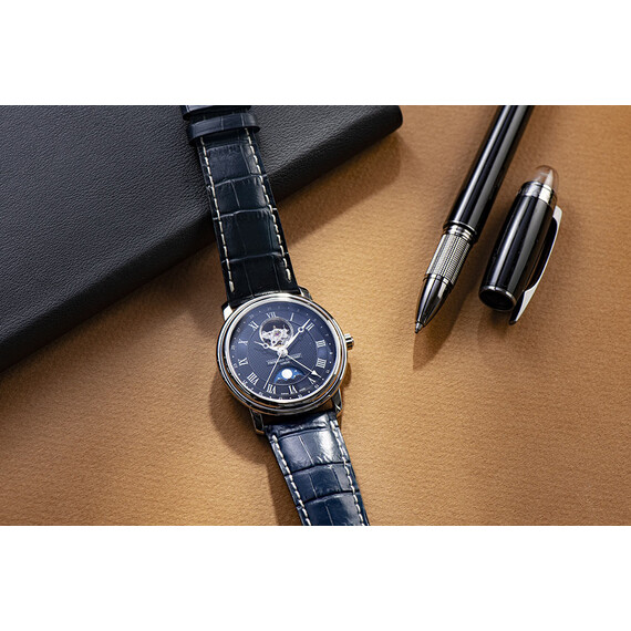 Pánské hodinky Frederique Constant Classics Heart Beat Moonphase FC-335MCNW4P26, Verze: modrá , 6 image