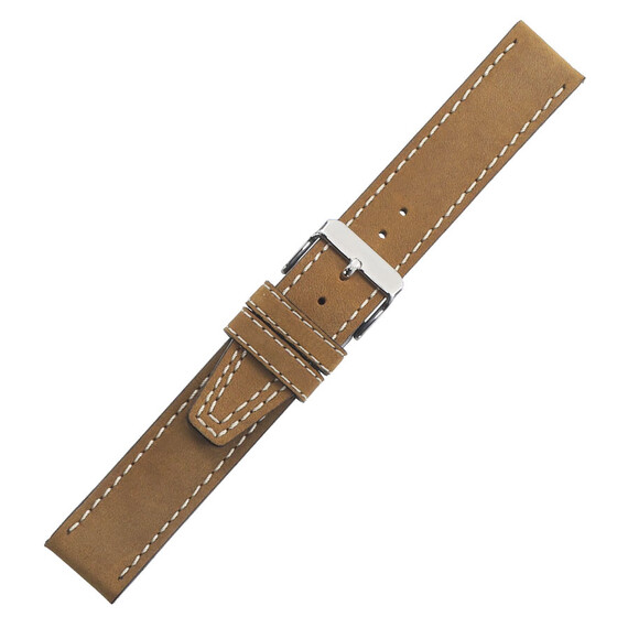 Řemínek Di-Modell Nevada zlatohnědý, Verze: hnědá, Šířka řemínku: 20, Šířka u spony: 20, Délka řemínku: L - 120/80 