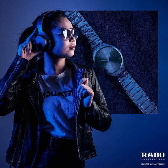 Hodinky Rado True Thinline Les Couleurs™ Le Corbusier R27092622, Verze: modrá , 9 image