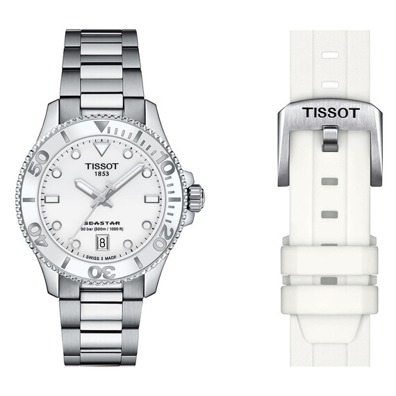 Dámské hodinky Tissot Seastar 1000 T120.210.11.011.00, Verze: bílá 