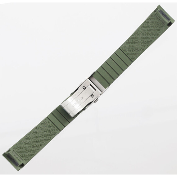 Řemínek Longines HydroConquest L682158036 zelený 21, Verze: zelená, Šířka řemínku: 21, Šířka u spony: 19 , 3 image