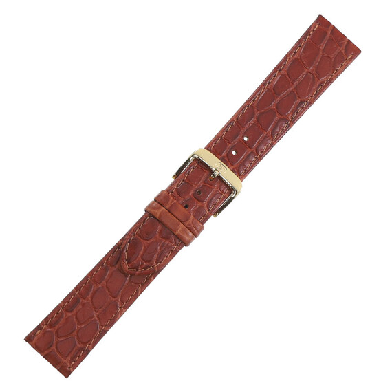 Řemínek Di-Modell Tiffany zlatohnědý, Verze: hnědá, Šířka řemínku: 20, Šířka u spony: 18, Délka řemínku: L - 120/80 