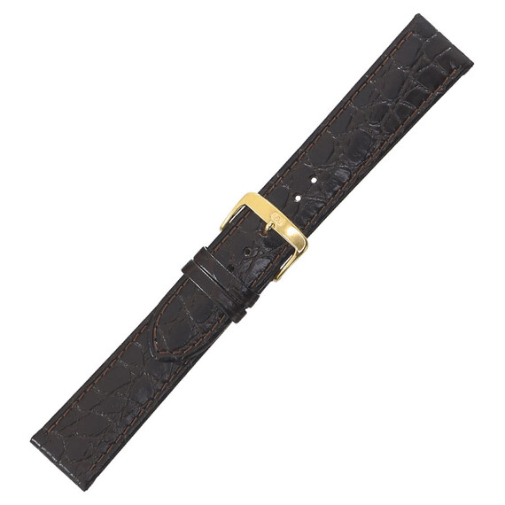 Řemínek Di-Modell Tiffany hnědý, Verze: hnědá2, Šířka řemínku: 20, Šířka u spony: 18, Délka řemínku: L - 120/80 