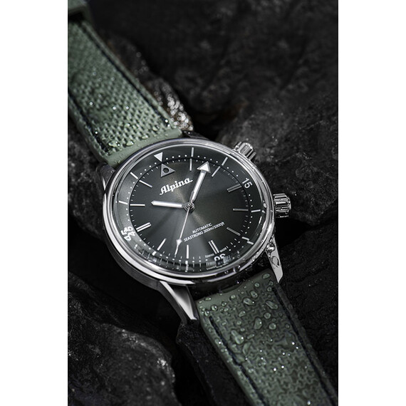 Pánské hodinky Alpina Seastrong Diver 300 Heritage AL-520GR4H6, Verze: zelená , 5 image
