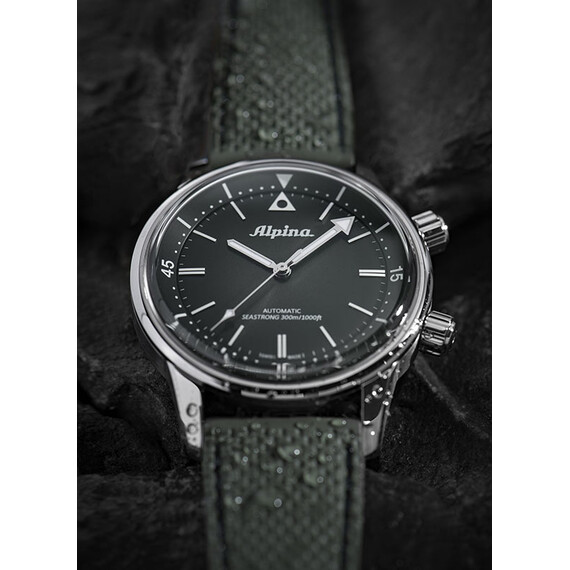 Pánské hodinky Alpina Seastrong Diver 300 Heritage AL-520GR4H6, Verze: zelená , 7 image