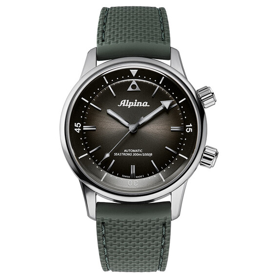 Pánské hodinky Alpina Seastrong Diver 300 Heritage AL-520GR4H6, Verze: zelená 