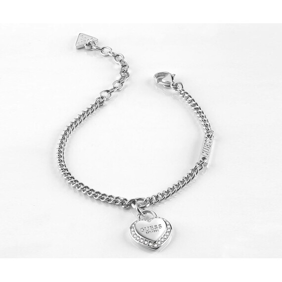 Náramek Guess Fine Heart JUBB01422JWRHS, Verze: stříbrná , 2 image