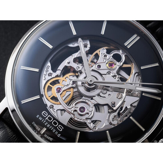 Pánské hodinky Epos 3437.135.20.15.30 Originale Retro Skeleton, Verze: černá2 , 3 image