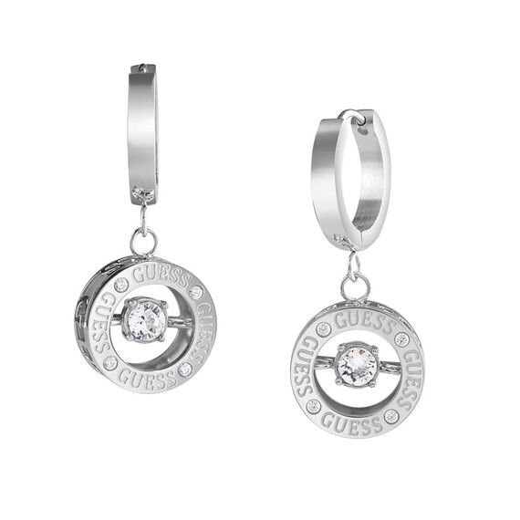 Náušnice Guess Solitaire JUBE01463JWRHT/U, Verze: stříbrná 