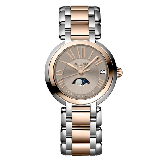 Dámské hodinky Longines PrimaLuna Moon Phase L8.115.5.61.7, Verze: růžové zlato 