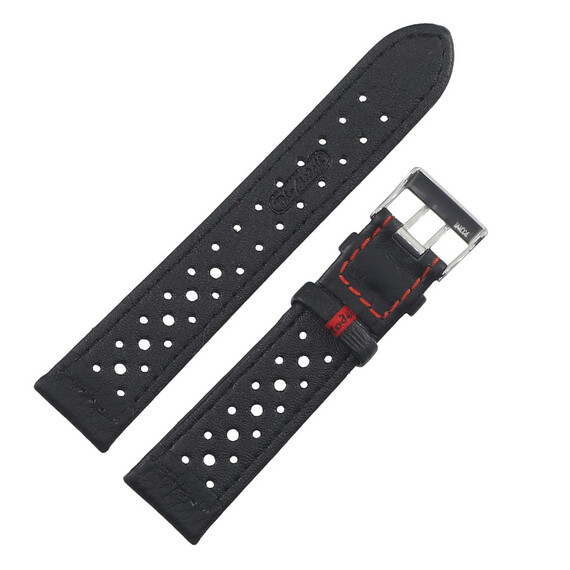 Řemínek Di-Modell Rallye Waterproof černý červený, Verze: červená, Šířka řemínku: 20, Šířka u spony: 18, Délka řemínku: L - 120/80 , 2 image