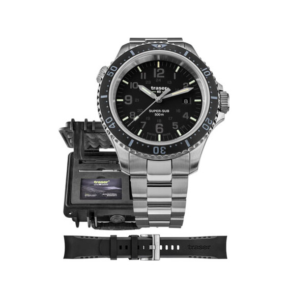 Pánské hodinky Traser P67 SuperSub Black 109376 SET, Verze: černá , 2 image