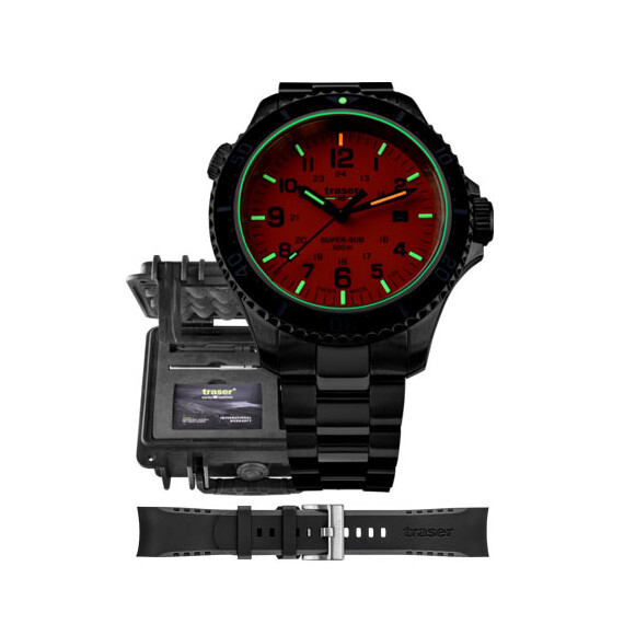 Pánské hodinky Traser P67 SuperSub Orange 109379 SET, Verze: oranžová , 3 image