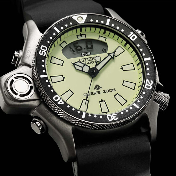 Pánské hodinky Citizen Promaster Aqualand Diver's 200 m JP2007-17W, Verze: zelená , 2 image