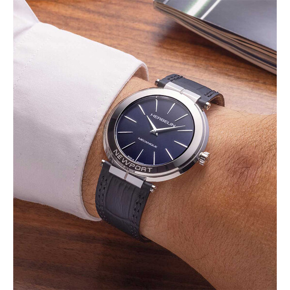 Pánské hodinky Herbelin Newport Slim Mechanical 1222AP15, Verze: šedá , 4 image