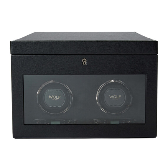 Natahovač pro 2 hodinek WOLF British Racing 792202, Verze: černá 