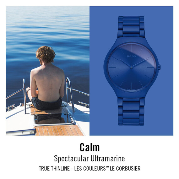 Hodinky Rado True Thinline Les Couleurs™ Le Corbusier R27092622, Verze: modrá , 17 image