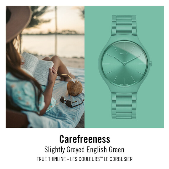 Hodinky Rado True Thinline Les Couleurs™ Le Corbusier R27096662, Verze: zelená , 16 image