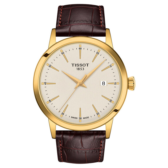 Pánské hodinky Tissot Classic Dream Gent T129.410.36.261.00, Verze: hnědá 