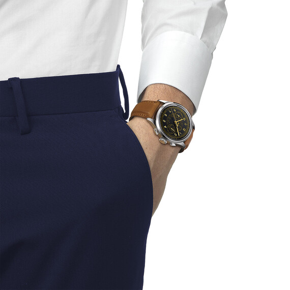 Pánské hodinky Tissot Telemeter 1938 T142.462.16.052.00, Verze: hnědá2 , 5 image