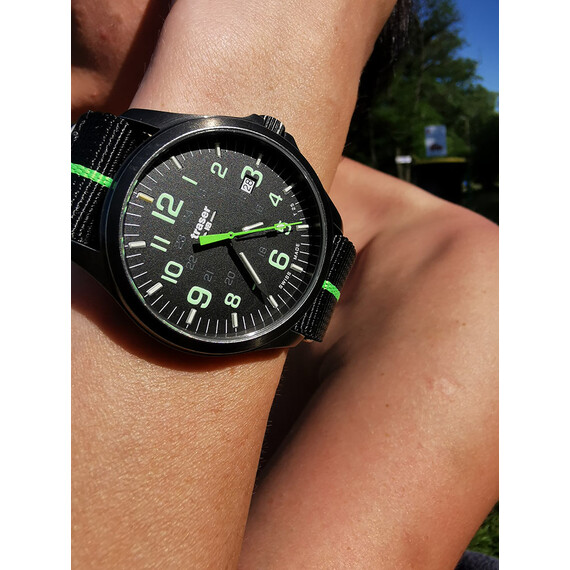 Pánské hodinky Traser P67 Officer Pro GunMetal Black / Lime 107426 , 10 image