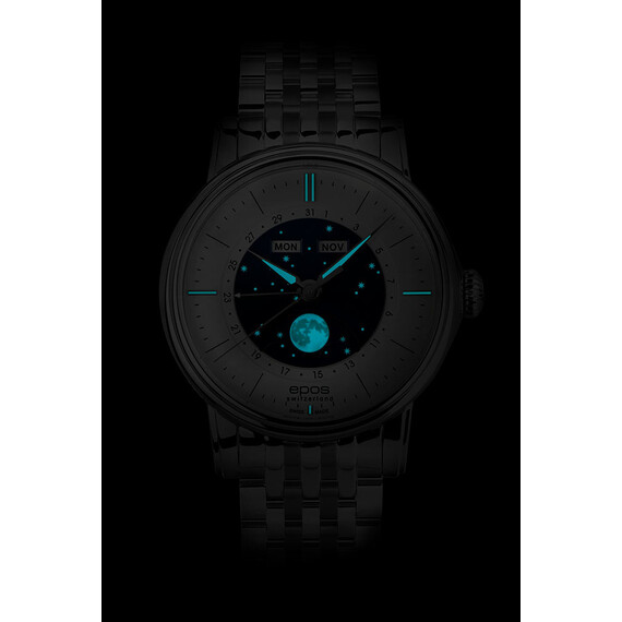 Pánské hodinky Epos Oeuvre D'Art Classic 3439.322.20.18.30, Verze: stříbrná , 4 image