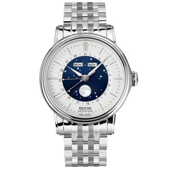Pánské hodinky Epos Oeuvre D'Art Classic 3439.322.20.18.30, Verze: stříbrná , 2 image