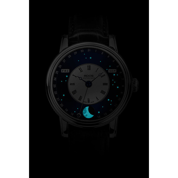 Pánské hodinky Epos Oeuvre D'Art V-Style 3439.322.20.26.25, Verze: modrá , 6 image