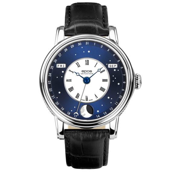 Pánské hodinky Epos Oeuvre D'Art V-Style 3439.322.20.26.25, Verze: modrá , 2 image