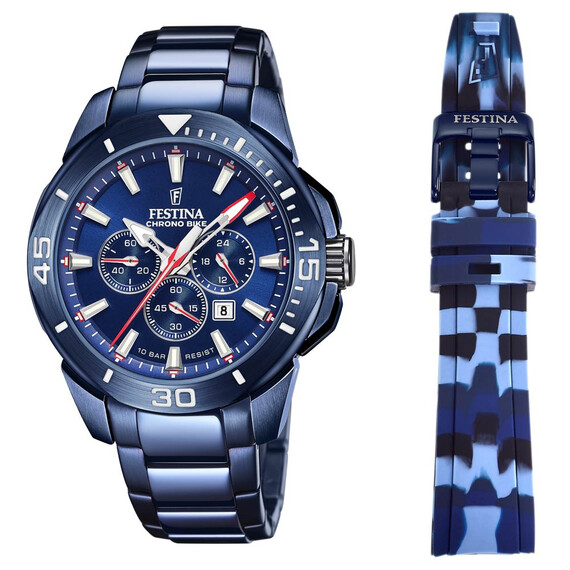 Pánské hodinky Festina Chrono Bike 2022 Special Edition F20643/1, Verze: modrá 