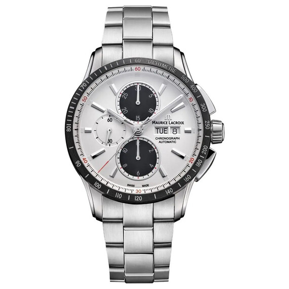 Pánské hodinky Maurice Lacroix Pontos S Chronograph PT6038-SSL22-130-1, Verze: stříbrná 