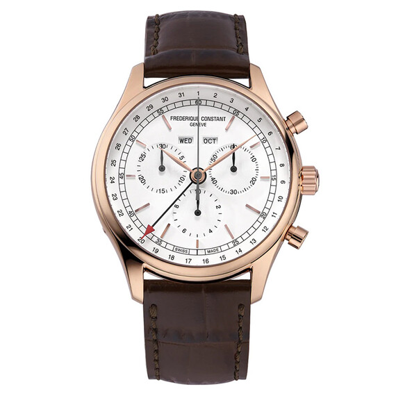 Pánské hodinky Frederique Constant Classics Quartz Chronograph Triple Calendar FC-296SW5B4, Verze: růžové zlato 
