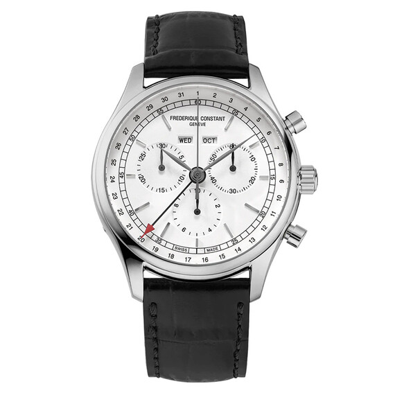 Pánské hodinky Frederique Constant Classics Quartz Chronograph Triple Calendar FC-296SW5B6, Verze: bílá 
