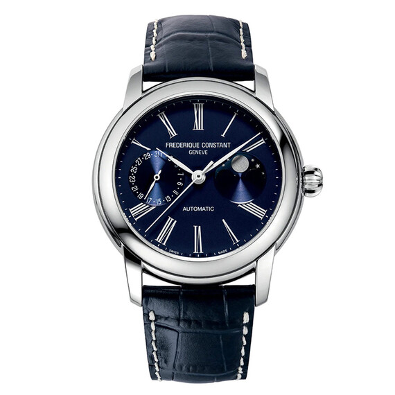 Pánské hodinky Frederique Constant FC-712MN4H6 Classic Moonphase Manufacture, Verze: modrá 
