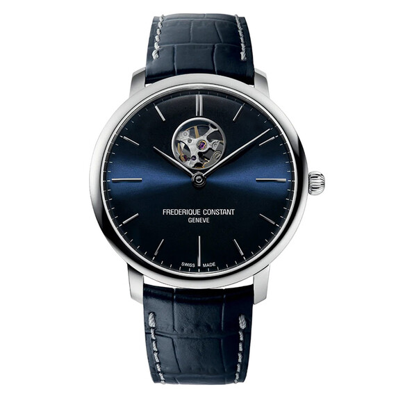 Pánské hodinky Frederique Constant Slimline Auto Heart Beat FC-312N4S6, Verze: modrá 