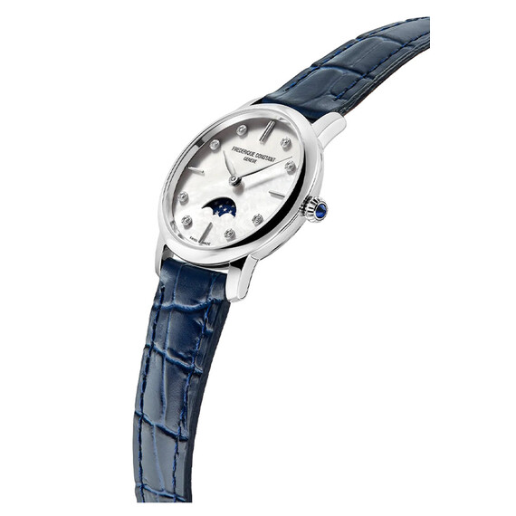 Dámské hodinky Frederique Constant Slimline Ladies Moonphase FC-206MPWD1S6, Verze: modrá2 , 3 image