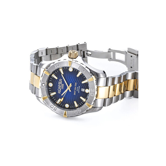 Pánské hodinky Roamer Deep Sea 200 860833 47 45 70, Verze: žluté zlato , 4 image