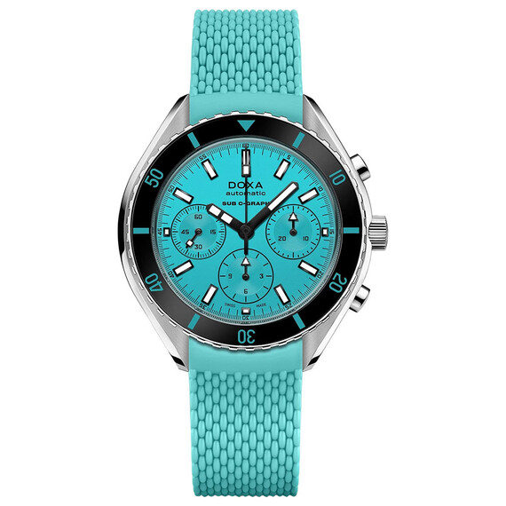 Pánské hodinky Doxa SUB 200 C-Graph Aquamarine 798.10.241.25, Verze: modrá2 