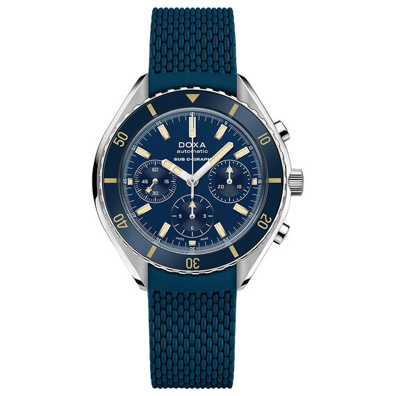 Pánské hodinky Doxa SUB 200 C-Graph Caribbean 798.10.201.32, Verze: modrá 