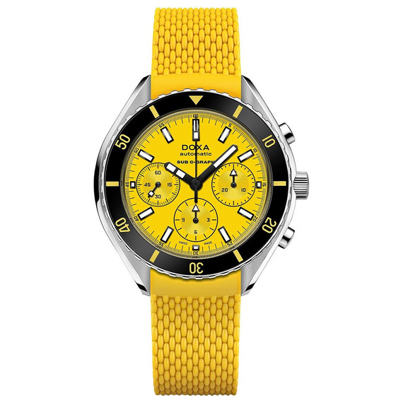 Pánské hodinky Doxa SUB 200 C-Graph Divingstar 798.10.361.31, Verze: žlutá 