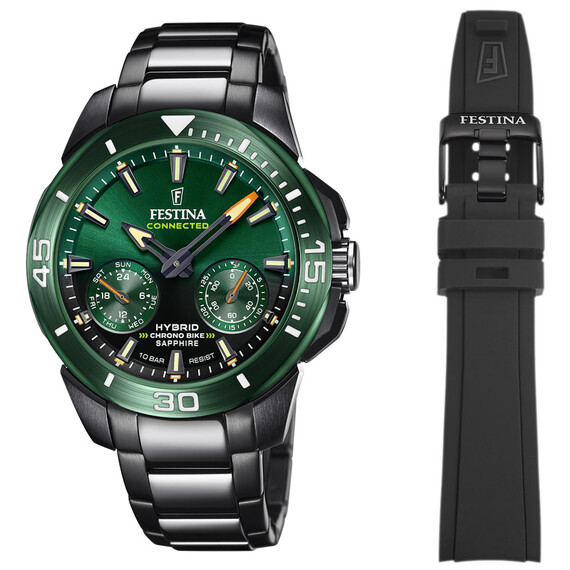 Pánské hodinky Festina Chrono Bike Connected 2022 Special Edition F20646/1, Verze: zelená 