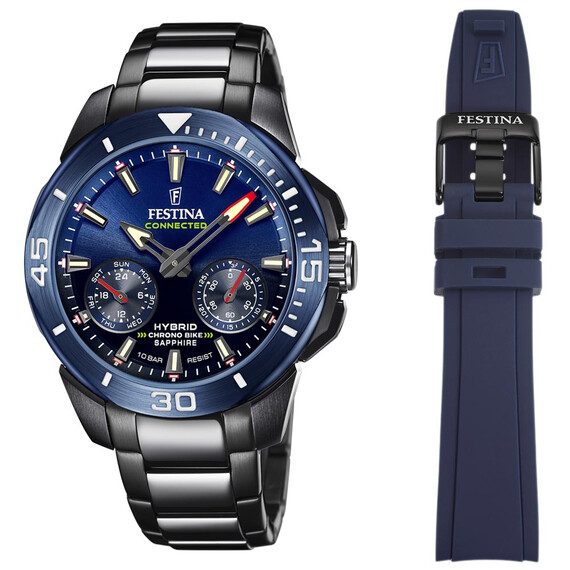 Pánské hodinky Festina Chrono Bike Connected 2022 Special Edition F20647/1, Verze: modrá 