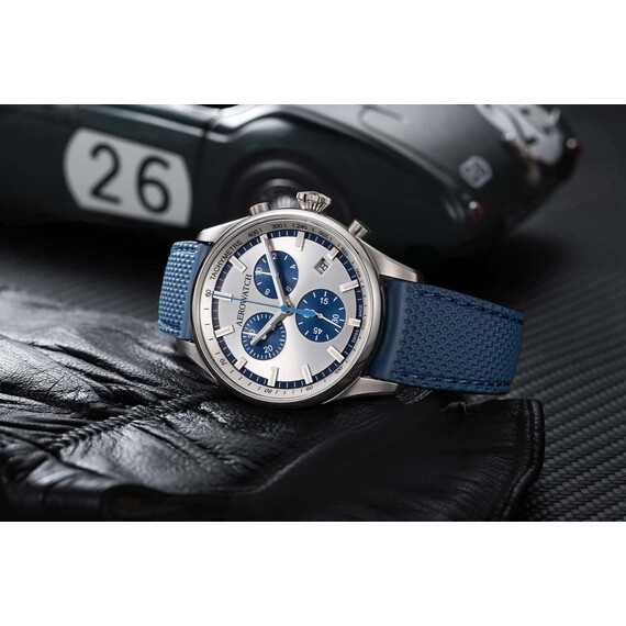 Pánské hodinky Aerowatch Les Grandes Classiques Chrono A 79990 AA05, Verze: modrá , 3 image