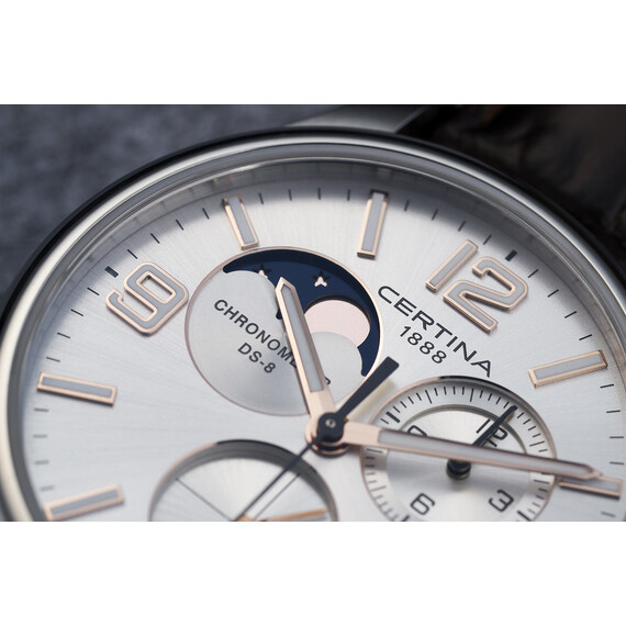 Pánské hodinky Certina DS-8 Chronograph Moon Phase C033.460.16.037.00, Verze: stříbrná , 8 image