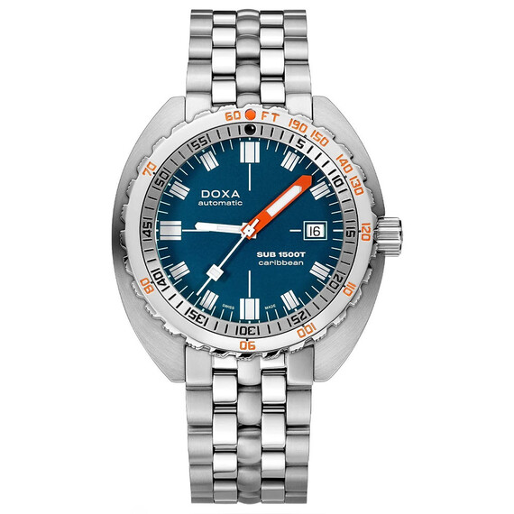 Pánské hodinky Doxa SUB 1500T Caribbean 883.10.201.10, Verze: modrá 