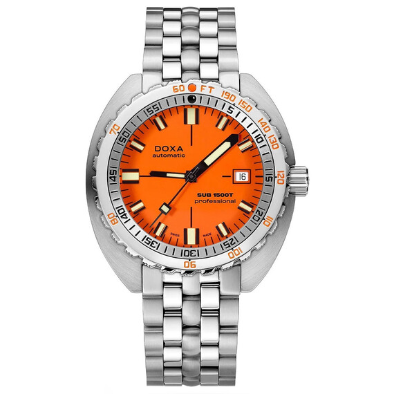 Pánské hodinky Doxa SUB 1500T Professional 883.10.351.10, Verze: oranžová 