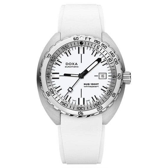 Pánské hodinky Doxa SUB 1500T Whitepearl 883.10.011.23, Verze: bílá 