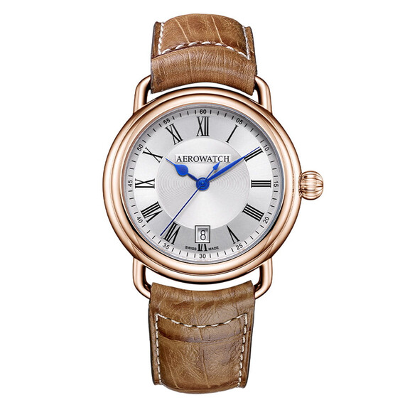 Pánské hodinky Aerowatch 1942 A 42900 RO26, Verze: hnědá 